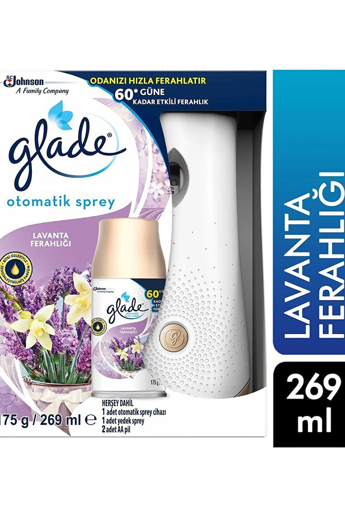 Oda Kokusu Cihaz + Otomatik Sprey Yedeği 269 Ml Lavanta Ferahlığı 8690784315227