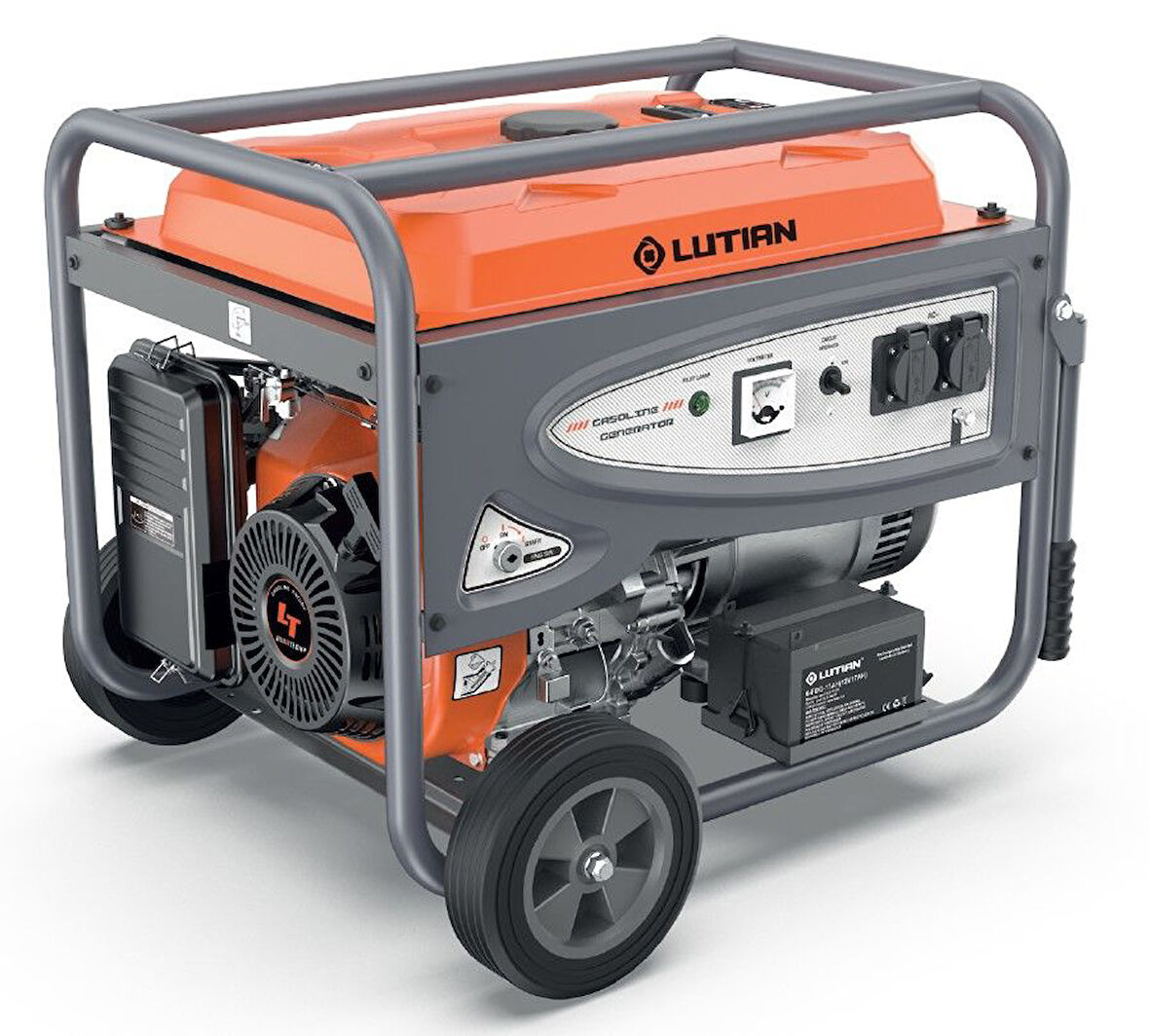 LUTİAN  6.5 kW EURO V Motor Monofoze Benzinli Marşlı Jeneratör (LT8000EN-4)
