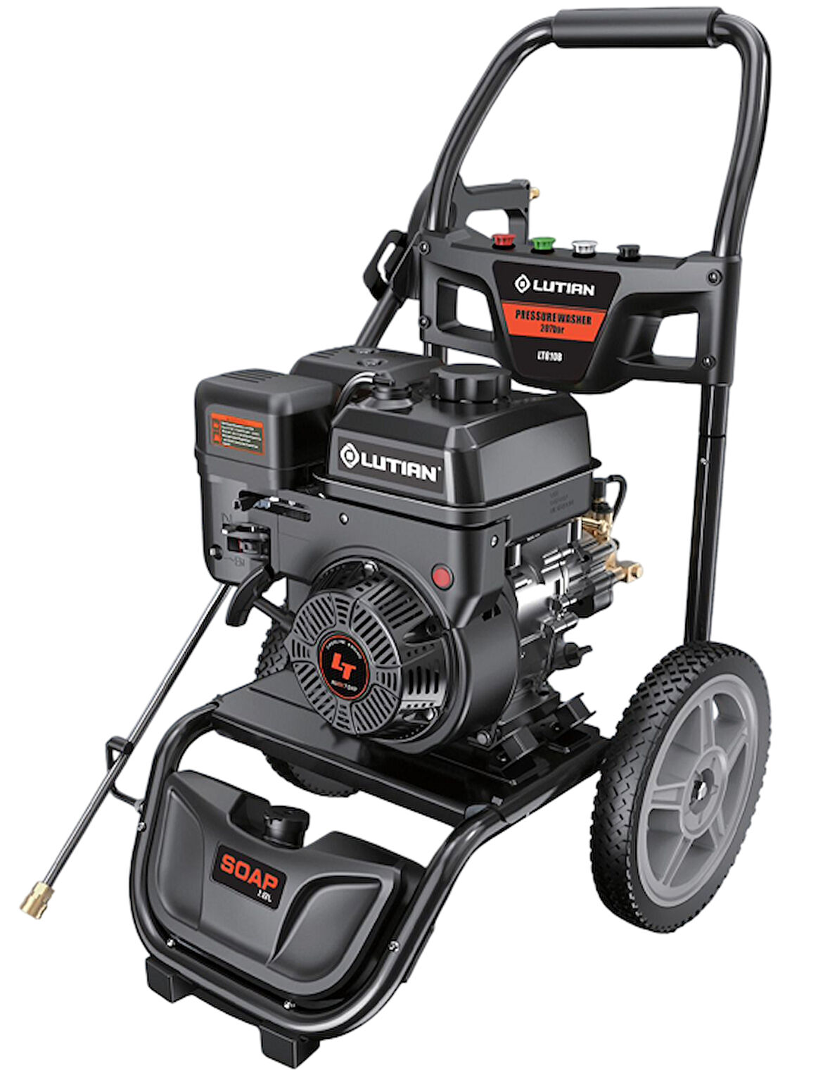 LUTİAN LT810B - Endüstriyel Benzinli 207 Bar Yüksek Basınçlı Oto Yıkama Makinası 7 HP