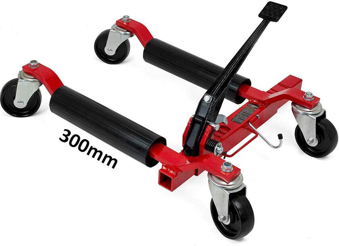 NT TOOLS 300mm Tekerlekli Mekanik Araç Taşıma Sehpası Krikosu 700 KG