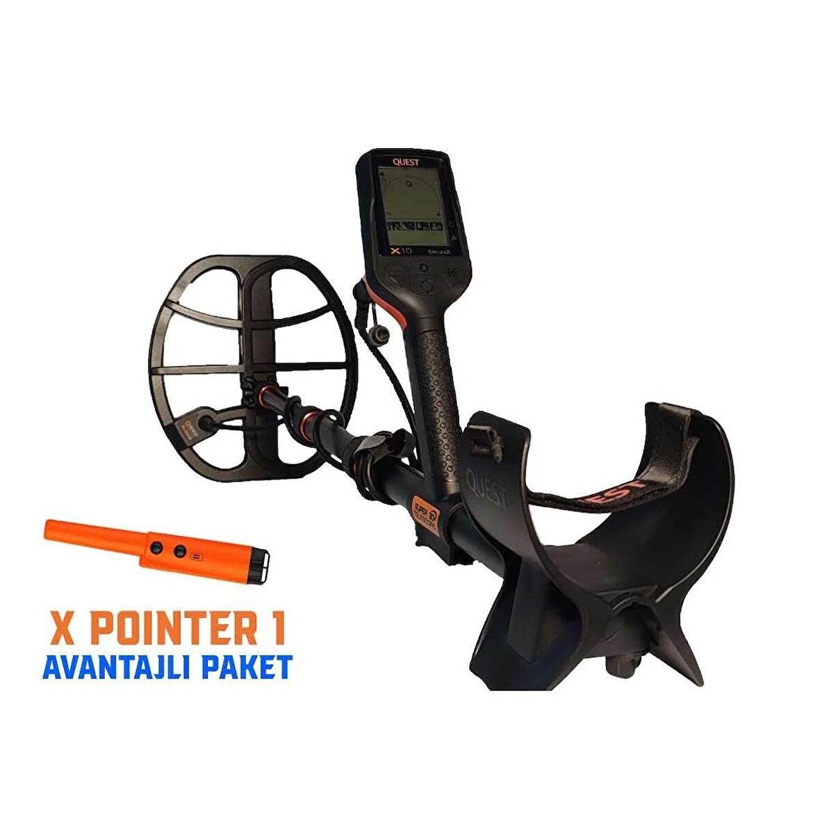 QUEST X10 IDmaxX Dedektör + XPointer 1 Pinpointer (Avantajlı Paket)