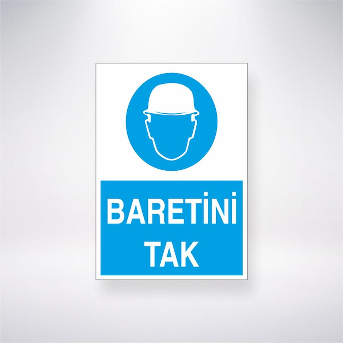 Baretini Tak iş Güvenlik Panosu 21x35 Arkası Yapışkanlı Levha