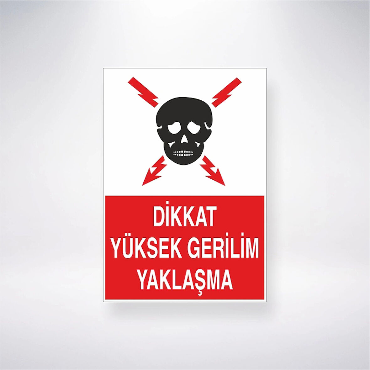 Dikkat Yüksek Gerilim Yaklaşma Sticker 20X28 Cm