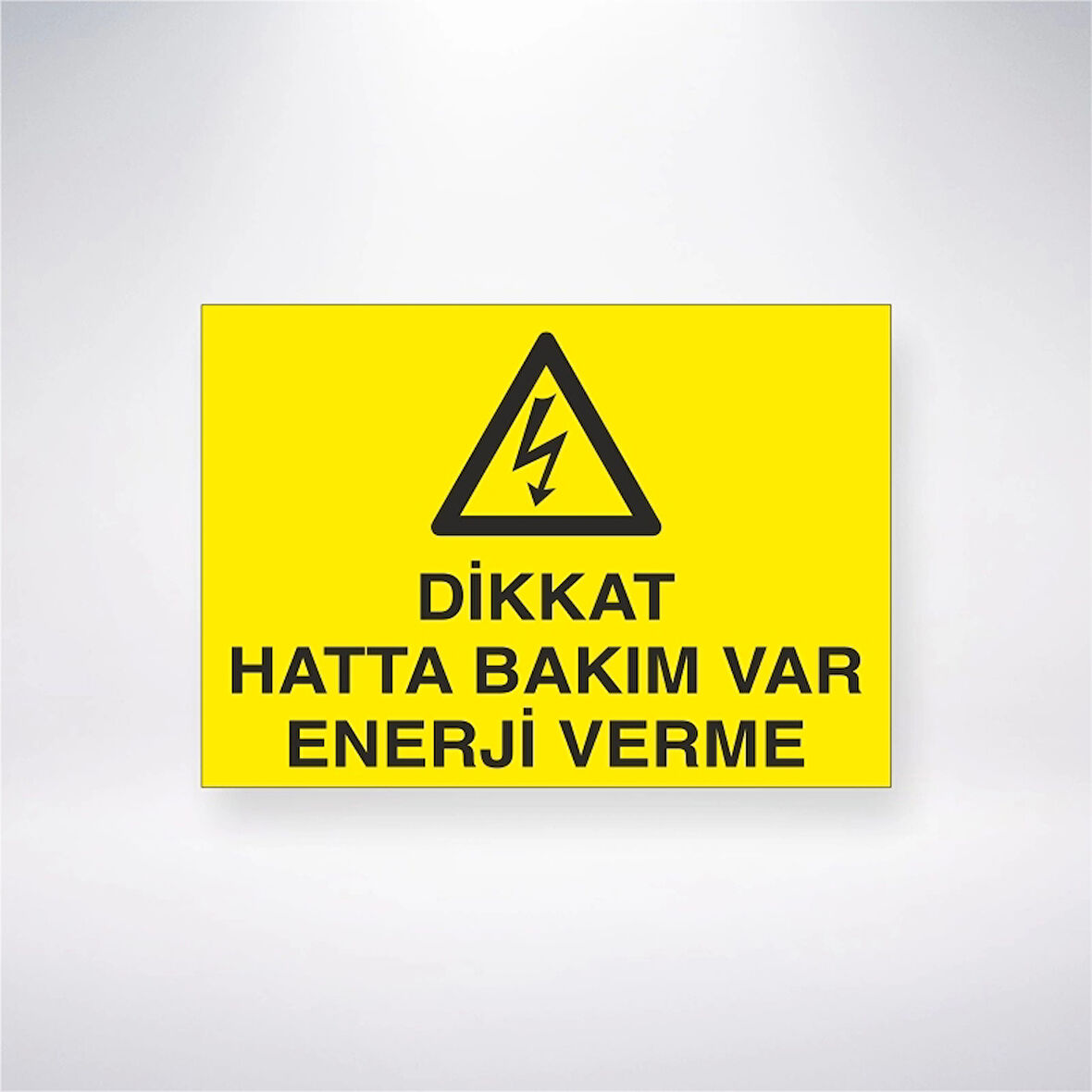Dikkat Hatta Bakım Var Enerji Verme Sticker 20X28 Cm