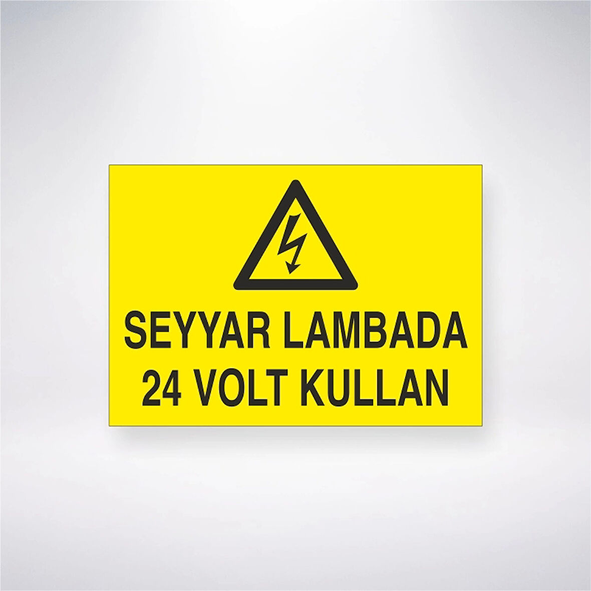 Seyyar Lambada 24 Volt Kullan Sticker 20X28 Cm