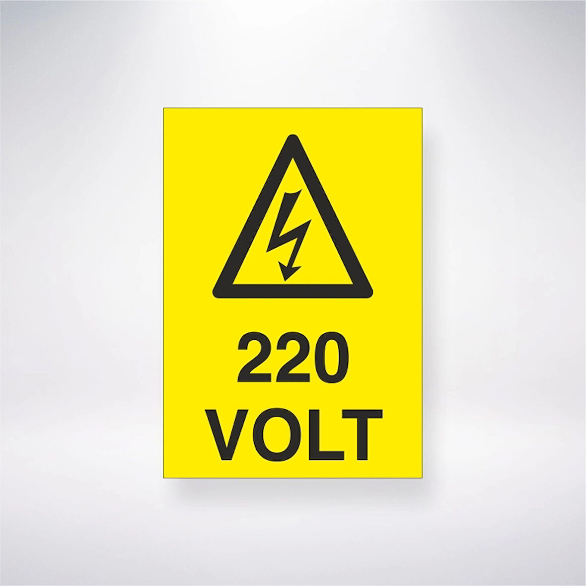 220 Volt Sticker 20X28 Cm