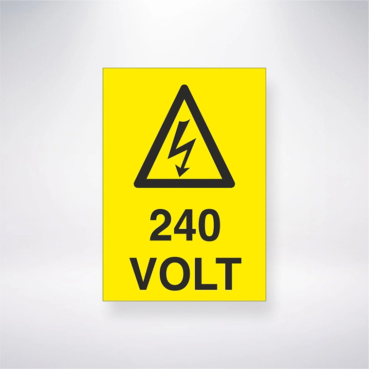 240 Volt Sticker 20X28 Cm