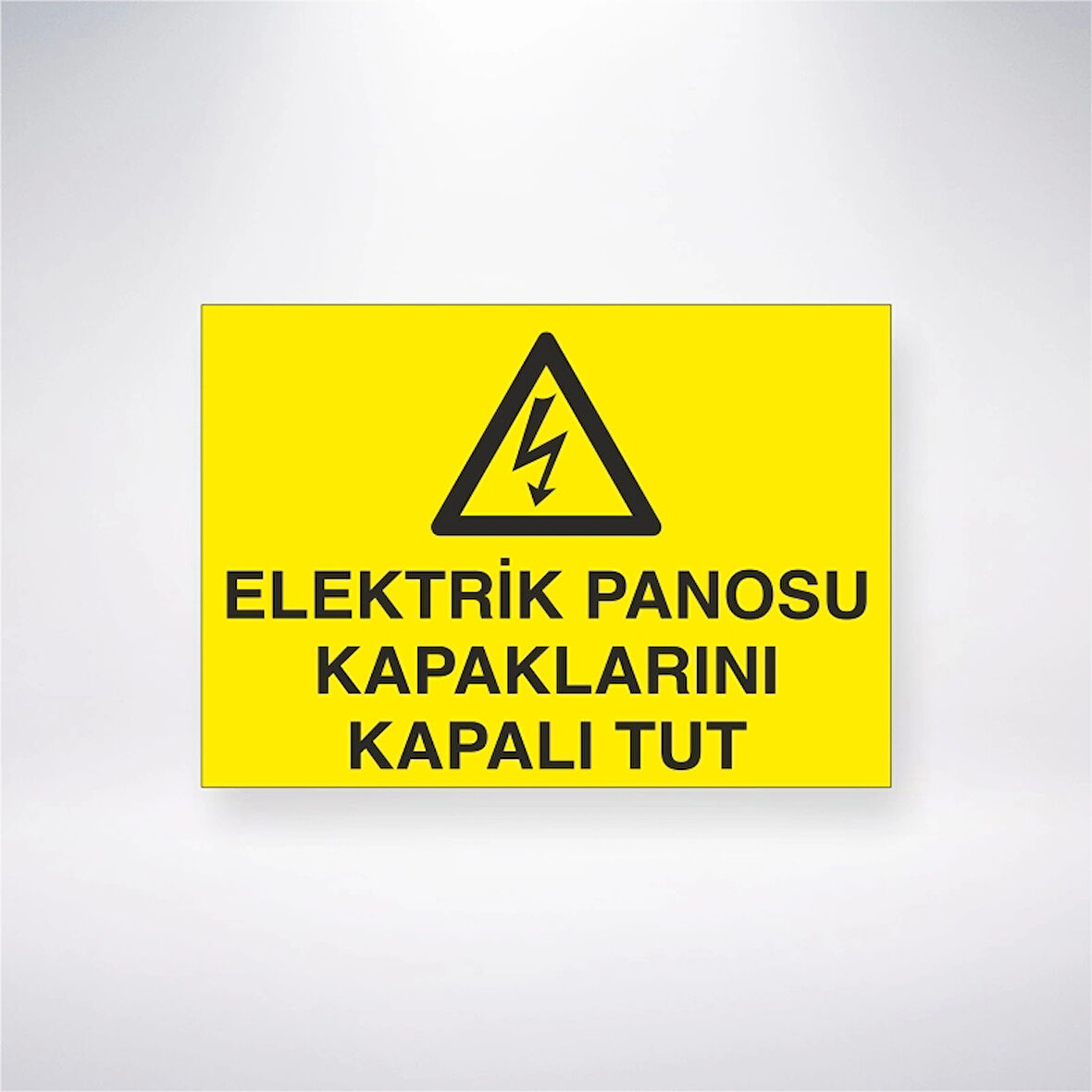 Elektrik Panosu Kapaklarını Kapalı Tut Sticker 20X28 Cm