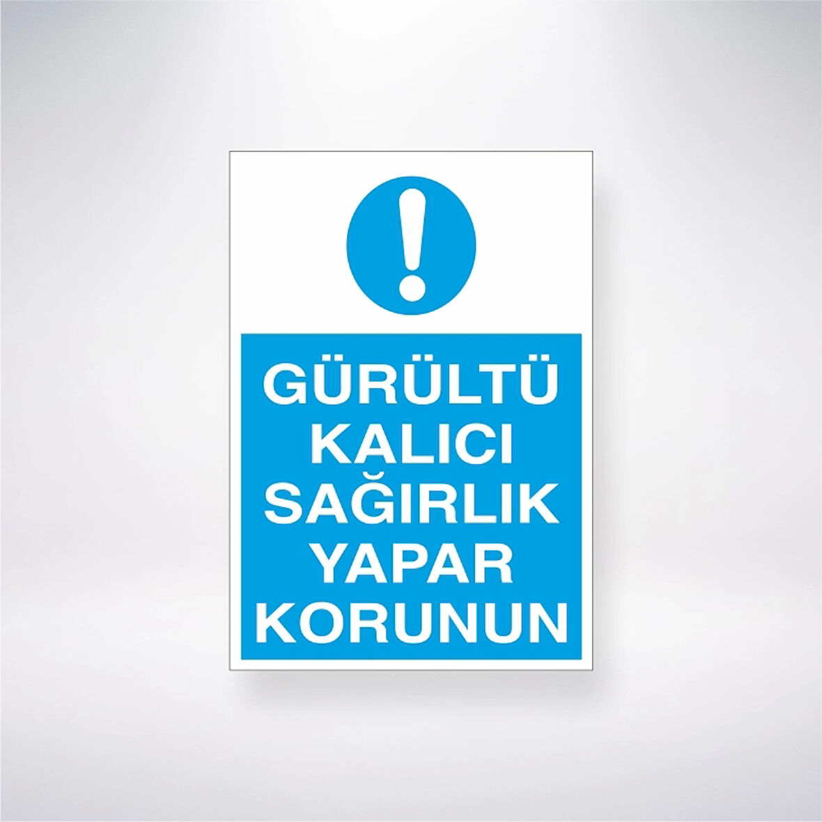 Gürültü Kalıcı Sağırlık Yapar Korunun Sticker 20X28 Cm