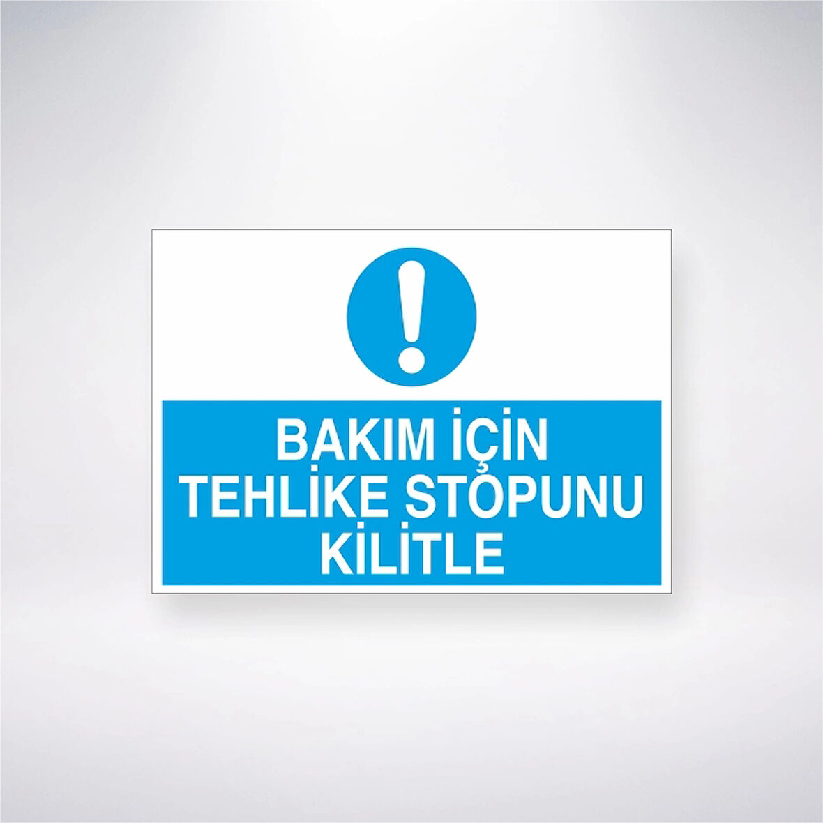 Bakım İçin Tehlike Stopunu Kilitle Sticker 20X28 Cm
