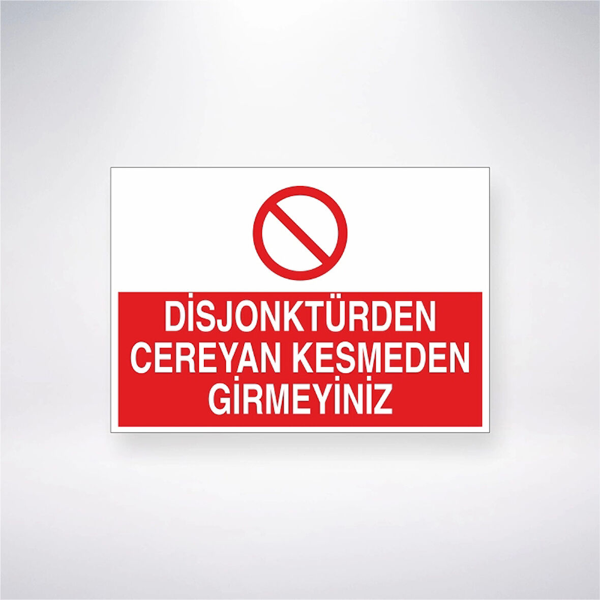 Disjonktürden Cereyan Kesmeden Girmeyiniz Sticker 20X28 Cm