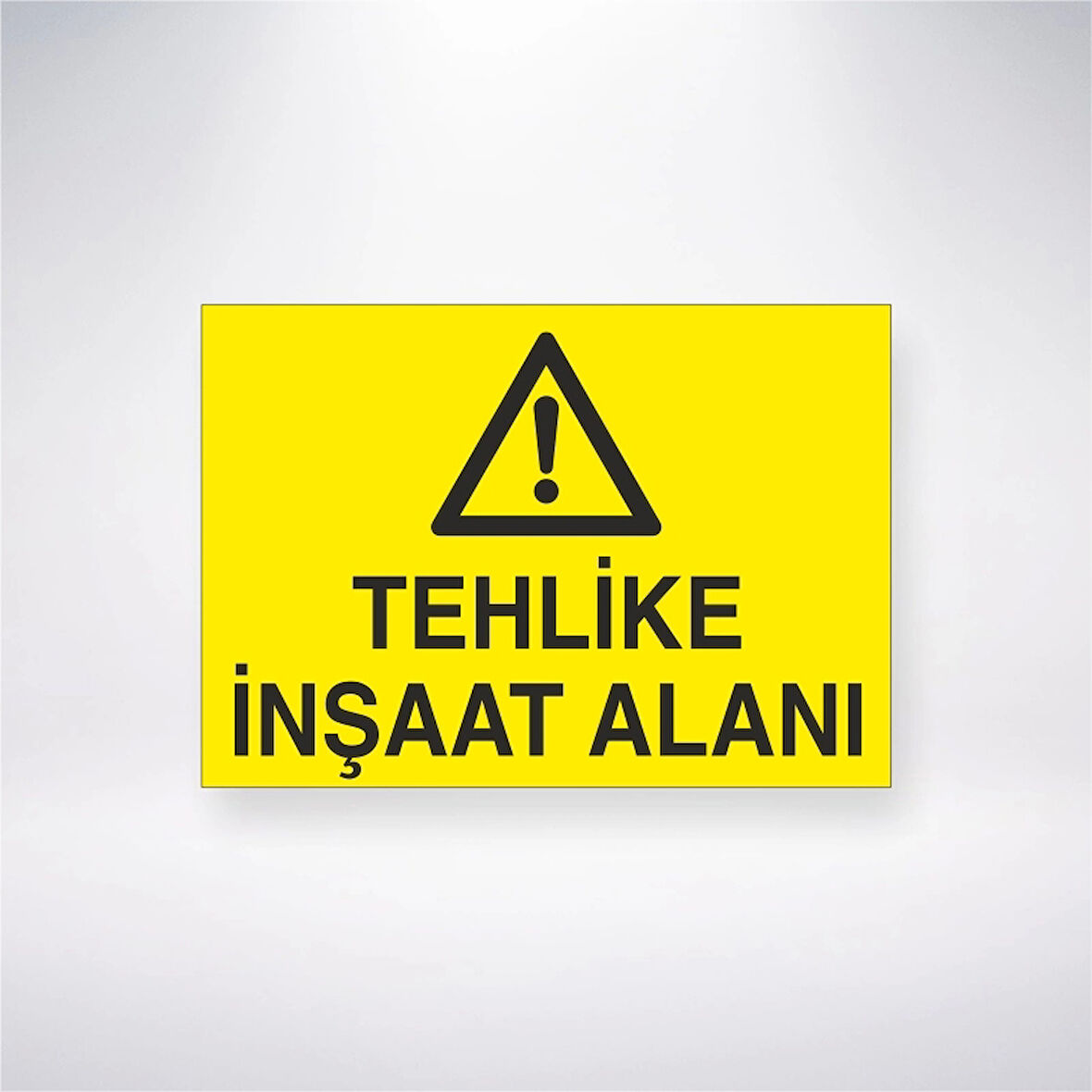 Tehlike İnşaat Alanı Sticker 20X28 Cm