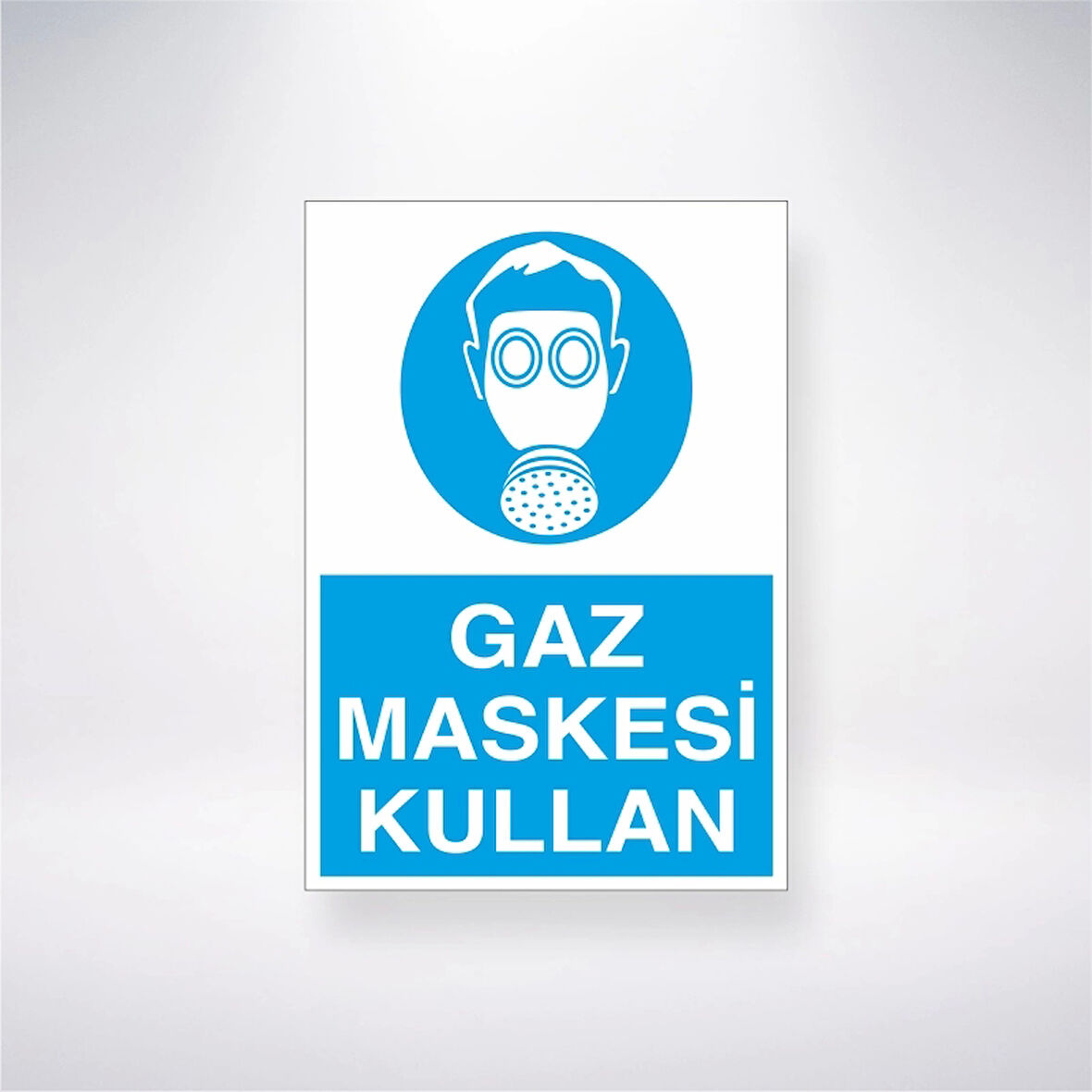 Gaz Maskesi Kullan Sticker 20X28 Cm