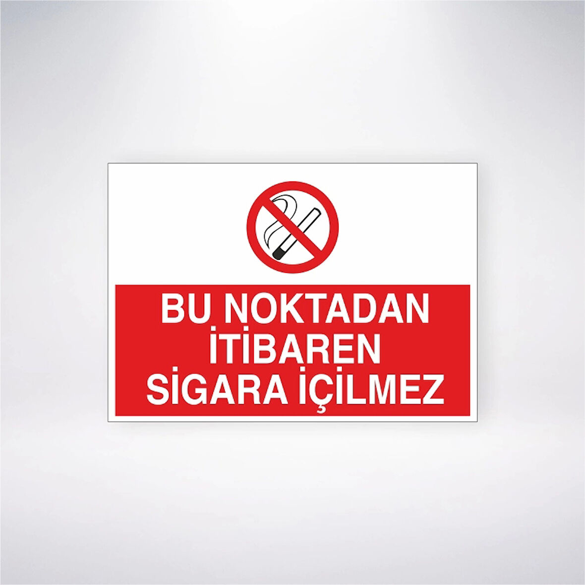 Bu Noktadan İtibaren Sigara İçilmez Sticker 20X28 Cm