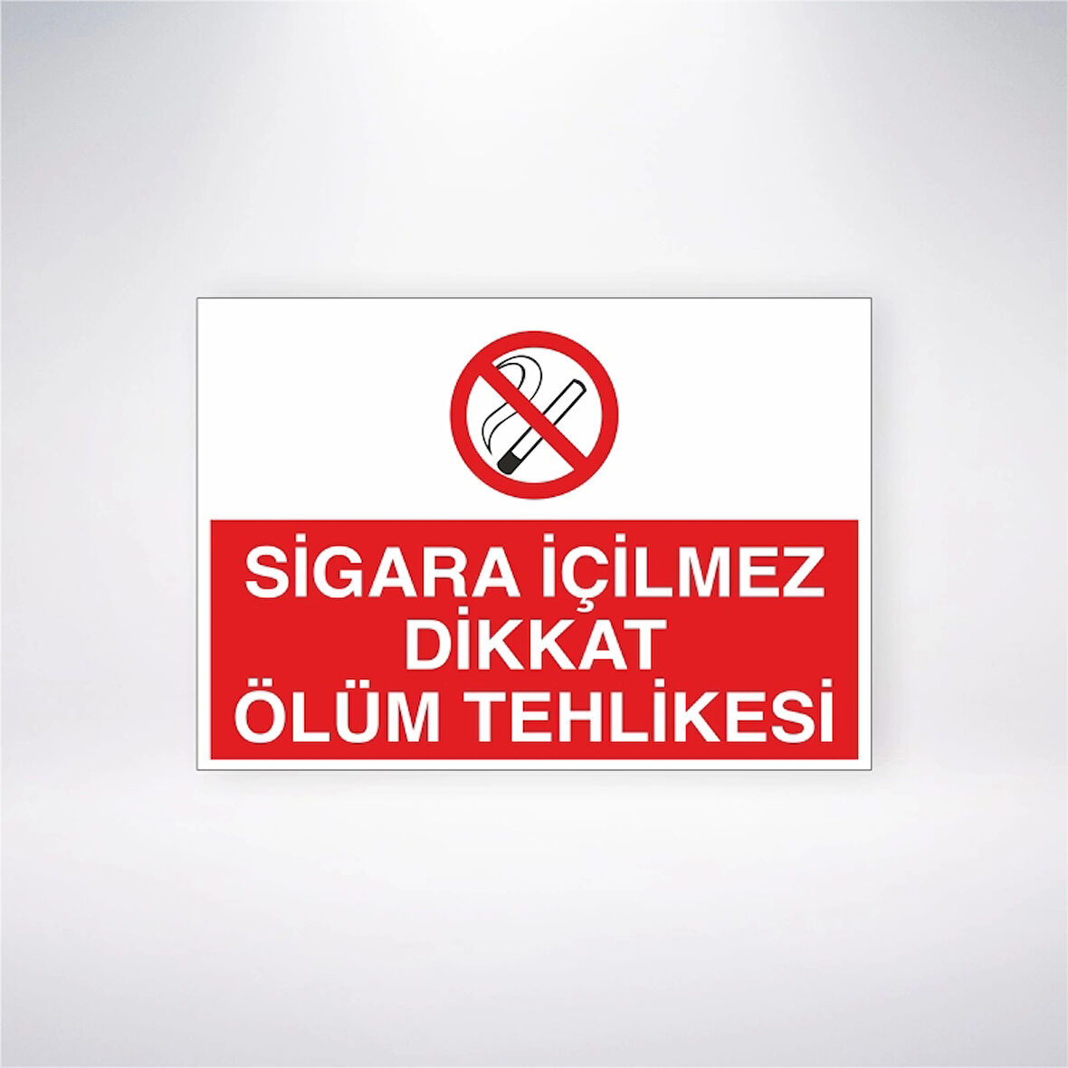 Sigara İçilmez Dikkat Ölüm Tehlikesi Sticker 20X28 Cm