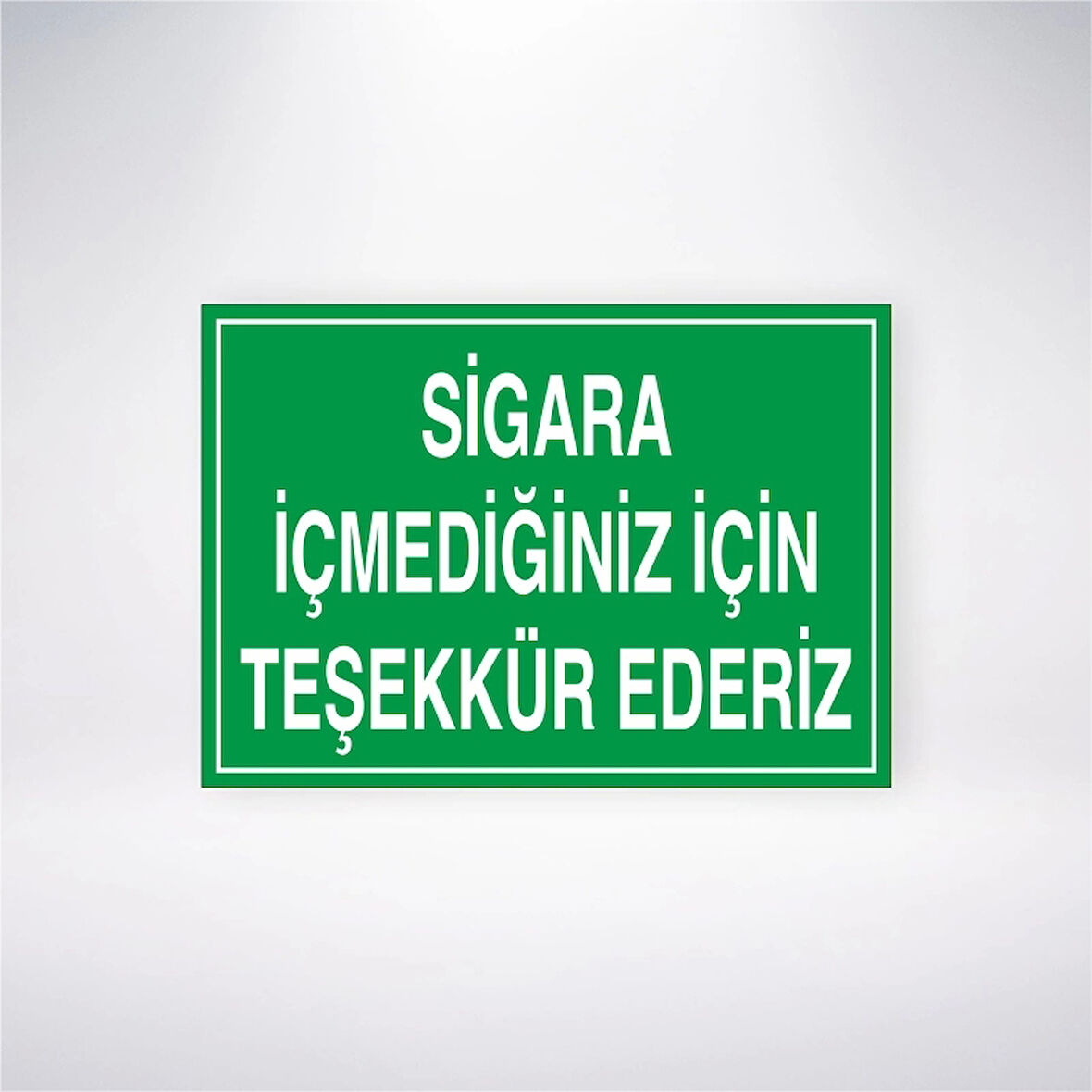 Sigara İçmediğiniz İçin Teşekkür Ederiz Sticker 20X28 Cm