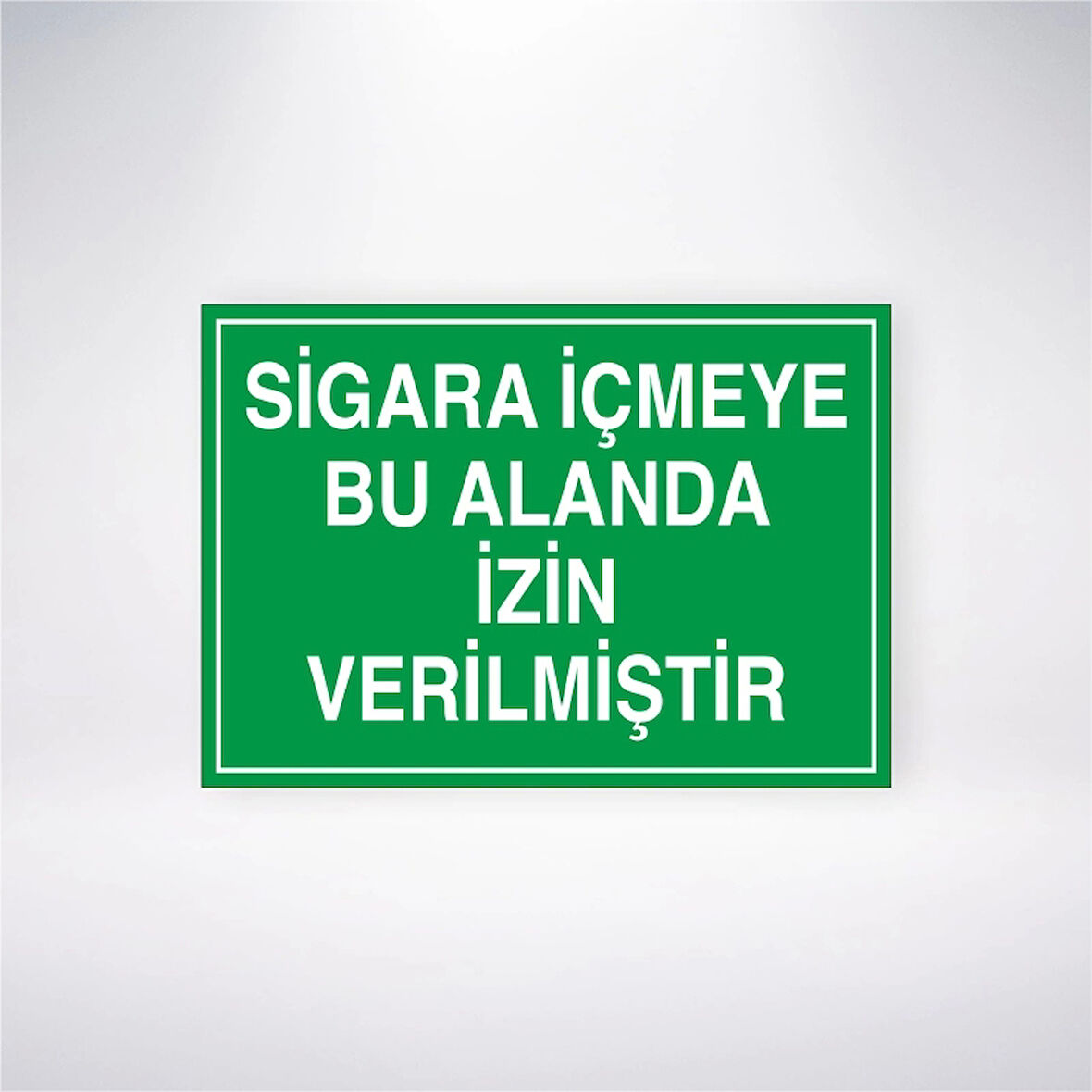 Sigara İçmeye Bu Alanda İzin Verilmiştir Sticker 20X28 Cm