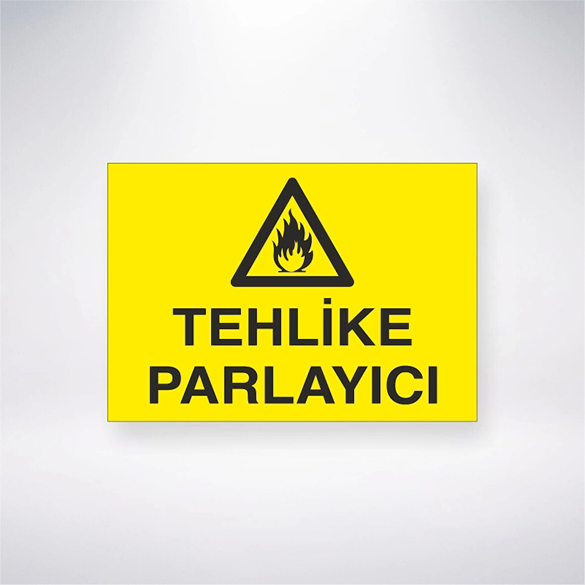 Tehlike Parlayıcı Sticker 20X28 Cm