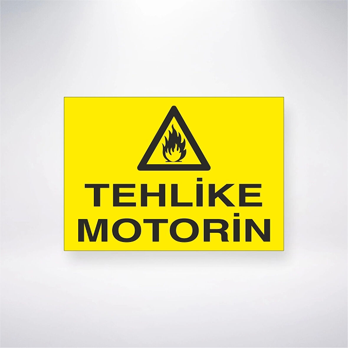 Tehlike Motorin Sticker 20X28 Cm