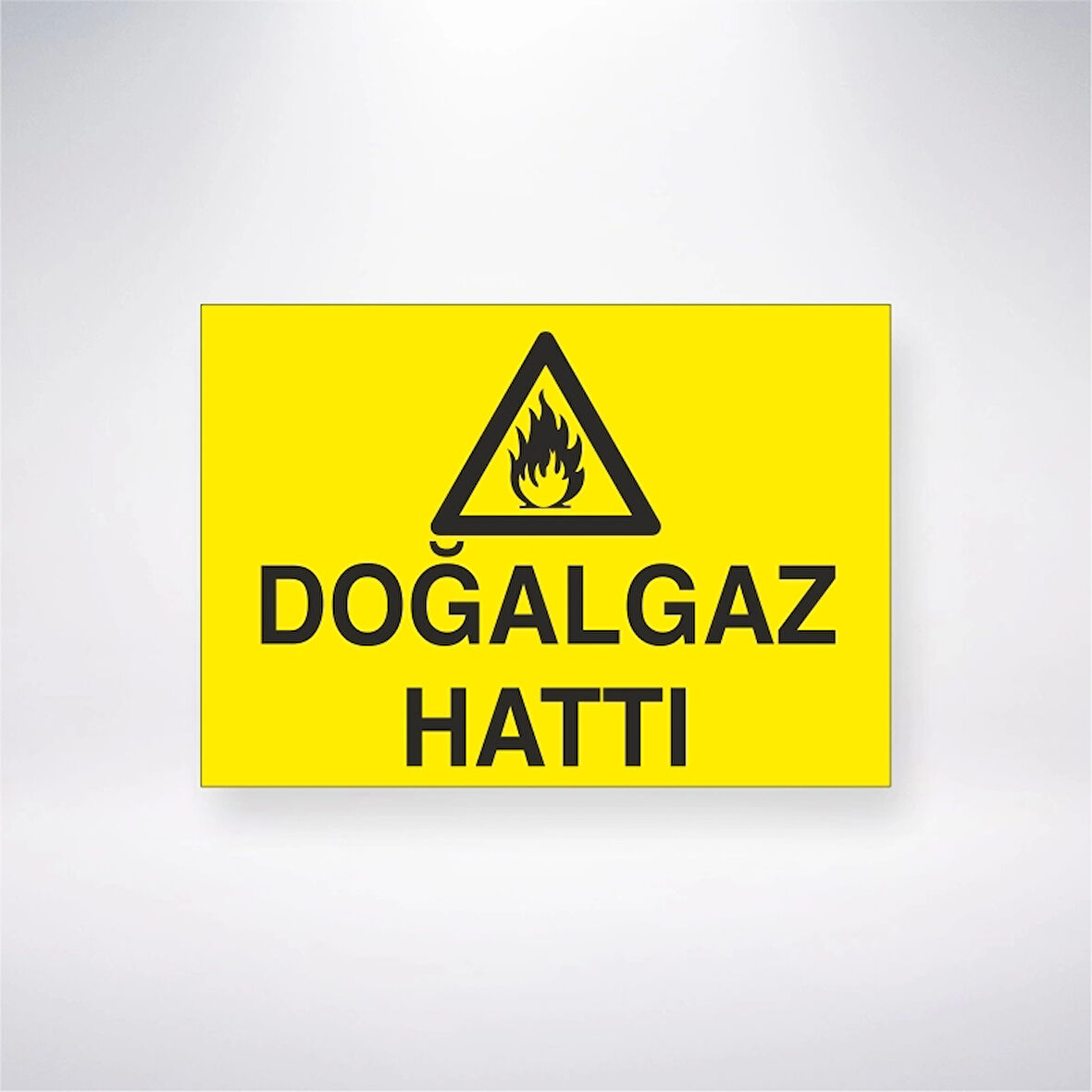 Doğalgaz Hattı Sticker 20X28 Cm