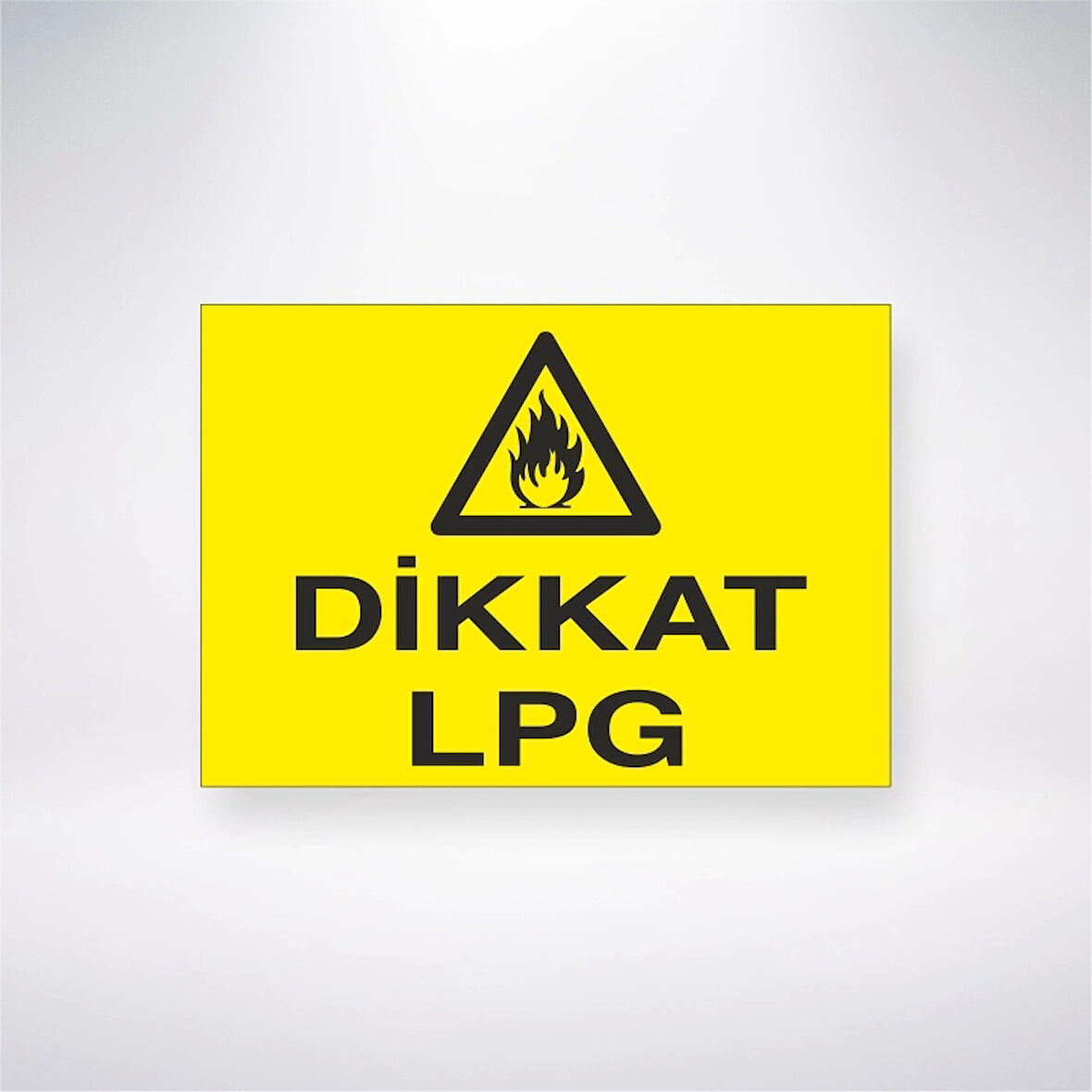 Dikkat Lpg Sticker 20X28 Cm
