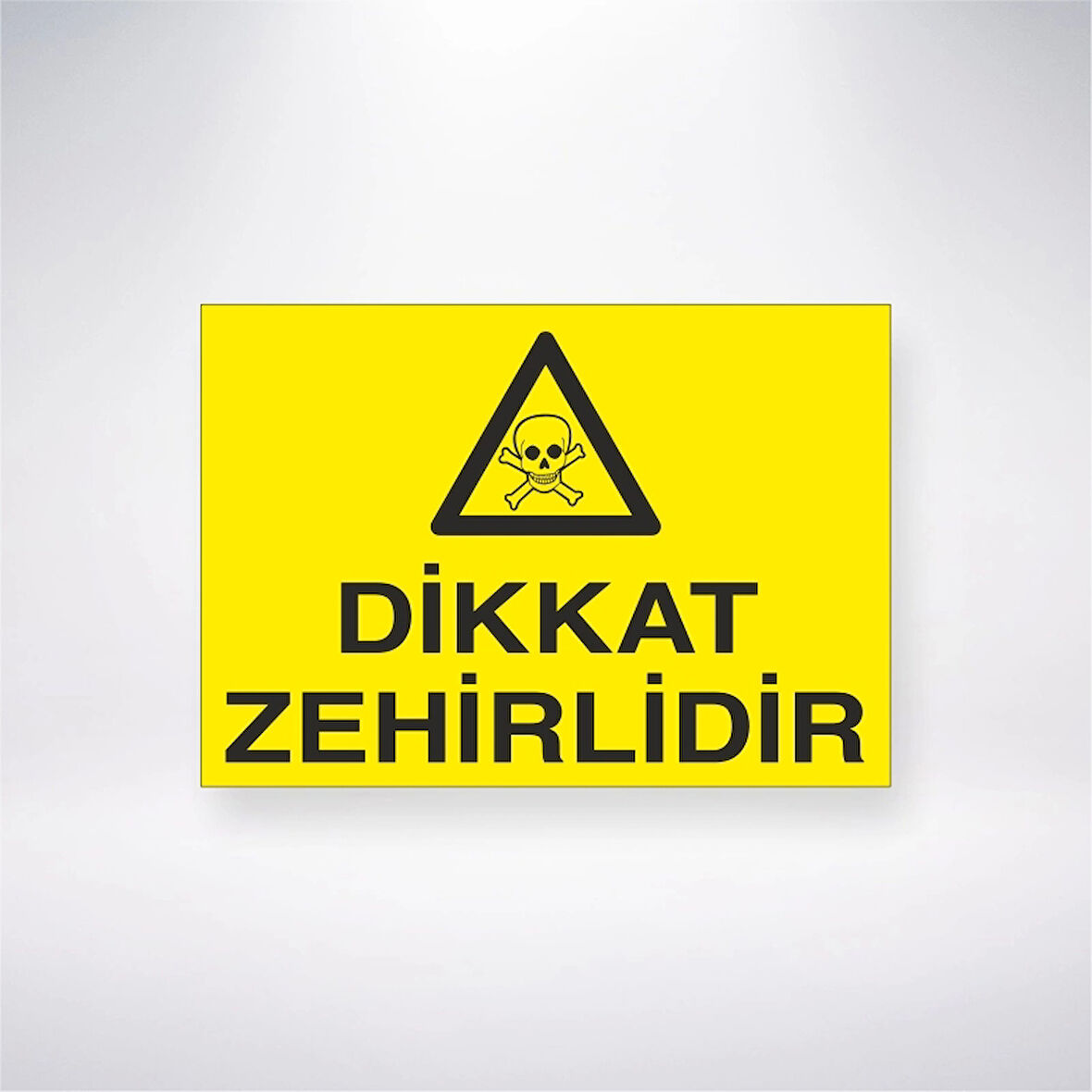Dikkat Zehirlidir Sticker 20X28 Cm