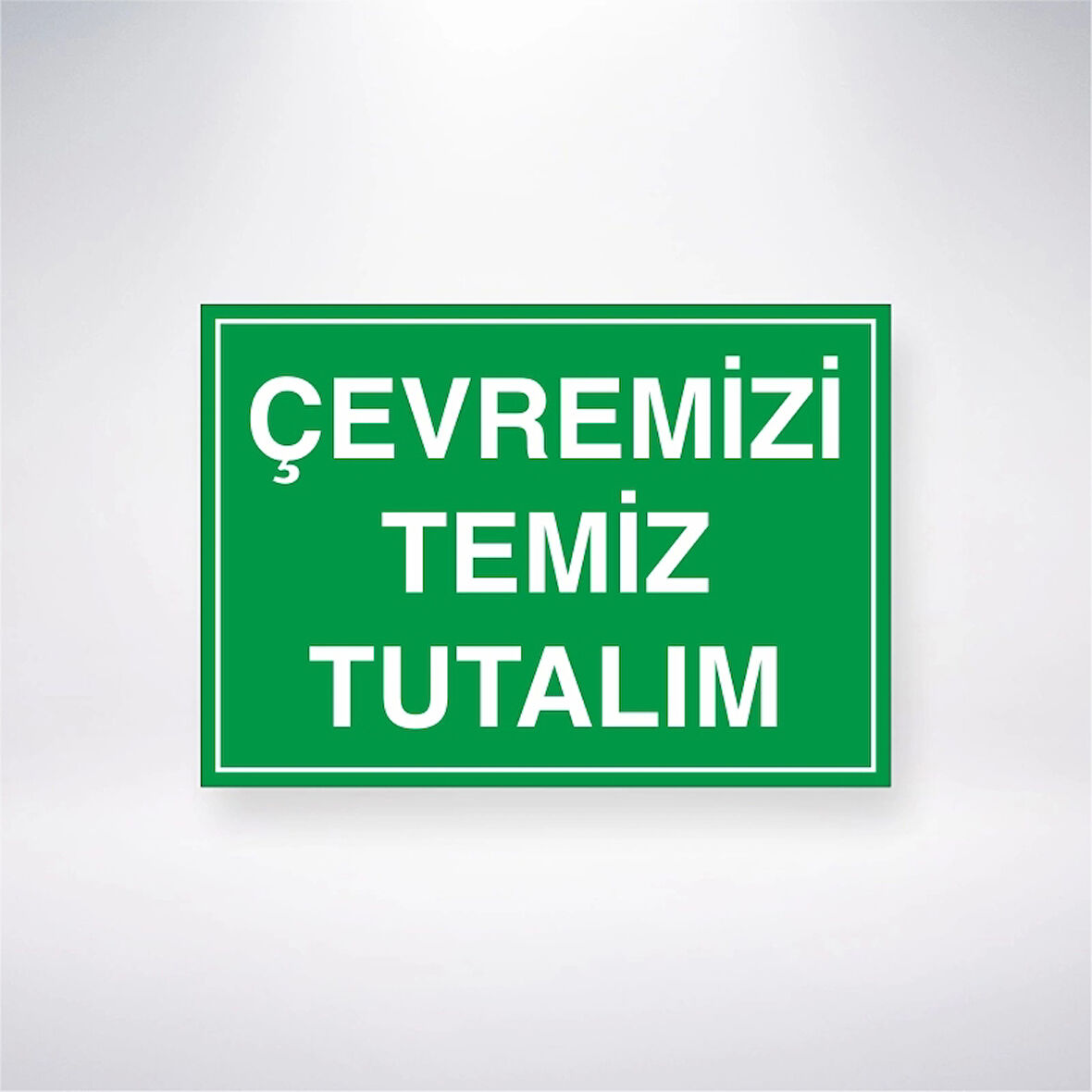 Çevremizi Temiz Tutalım Sticker 20X28 Cm