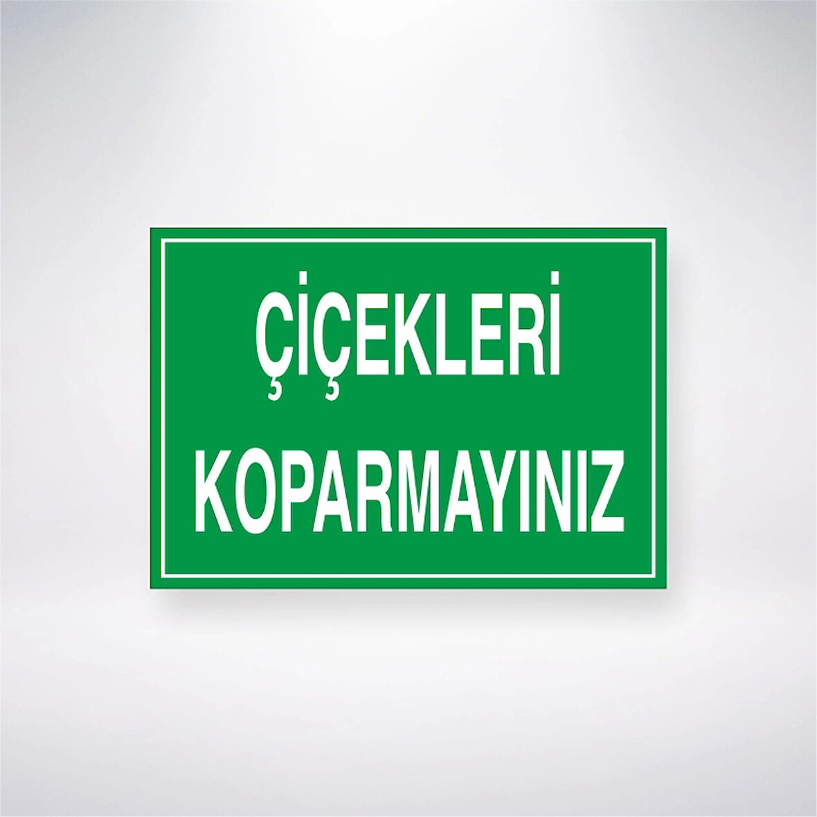 Çiçekleri Koparmayınız Sticker 20X28 Cm