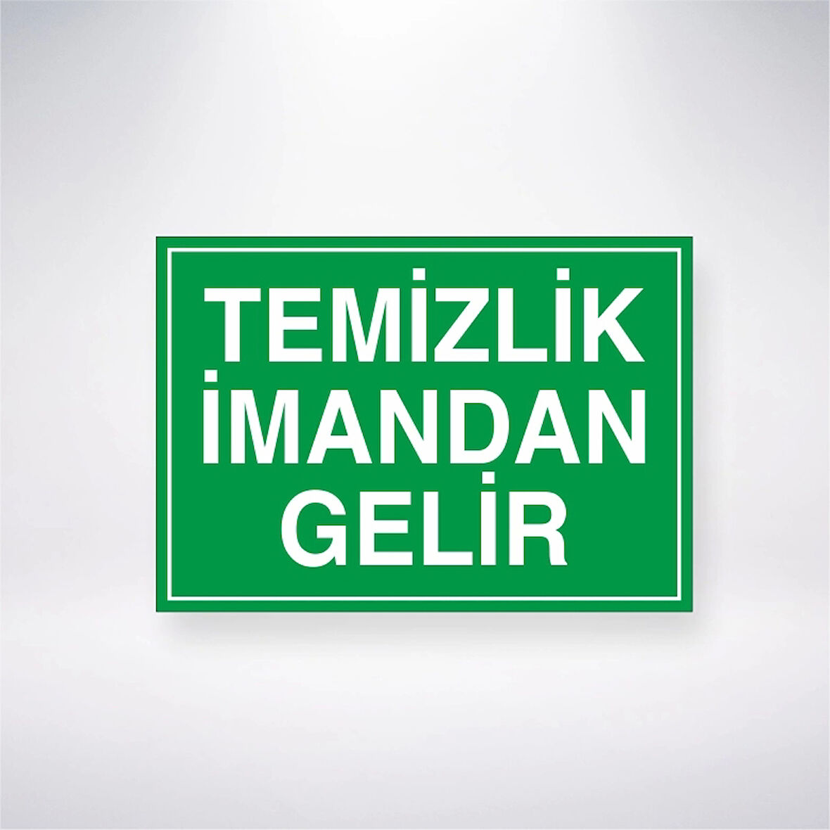 Temizlik İmandan Gelir Sticker 20X28 Cm
