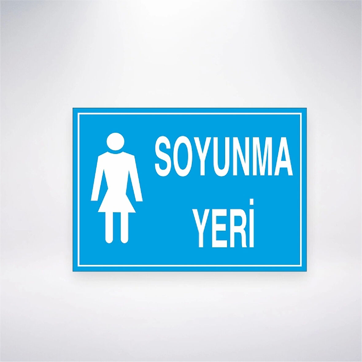 Kadın Soyunma Yeri Sticker 20X28 Cm