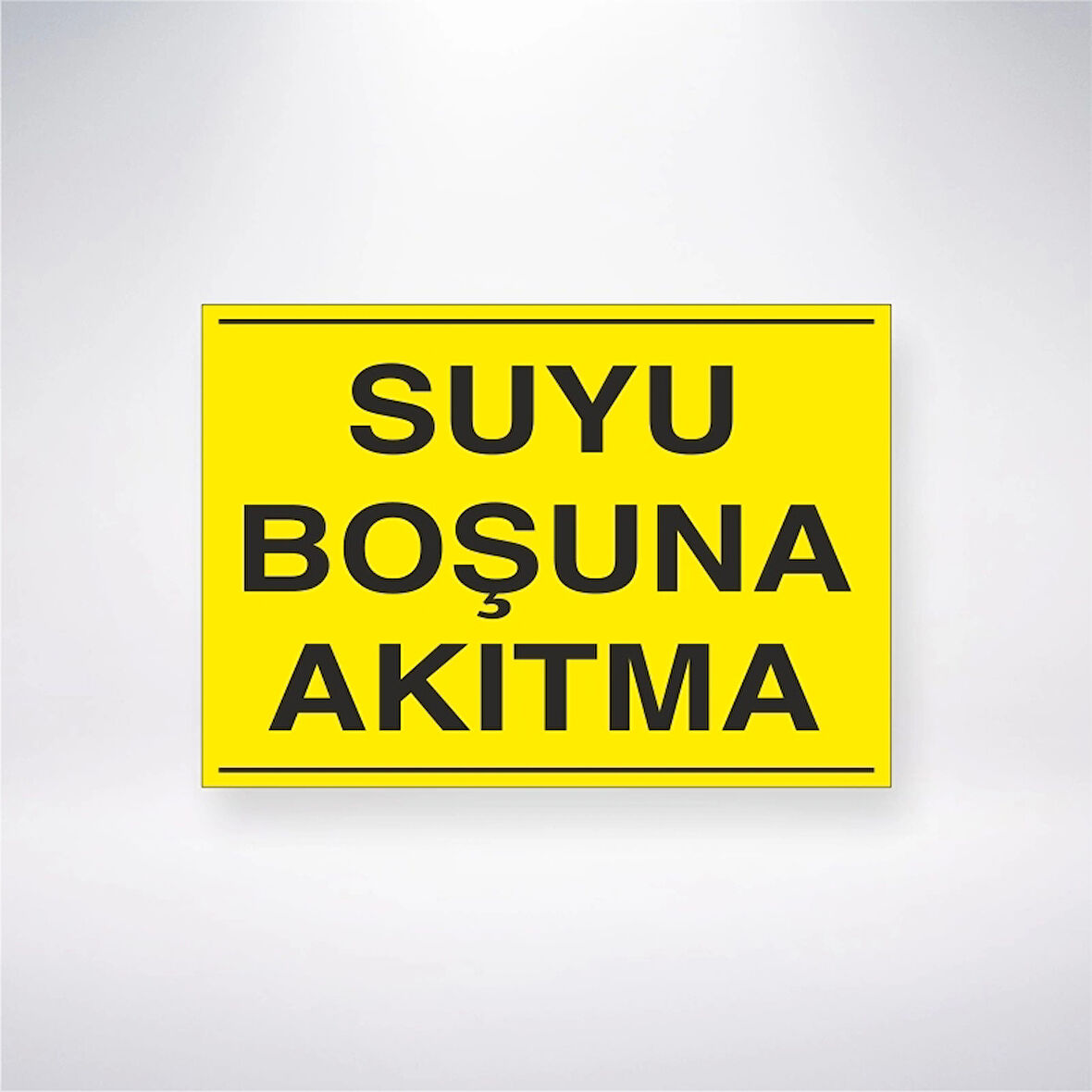 Suyu Boşuna Akıtma Sticker 20X28 Cm