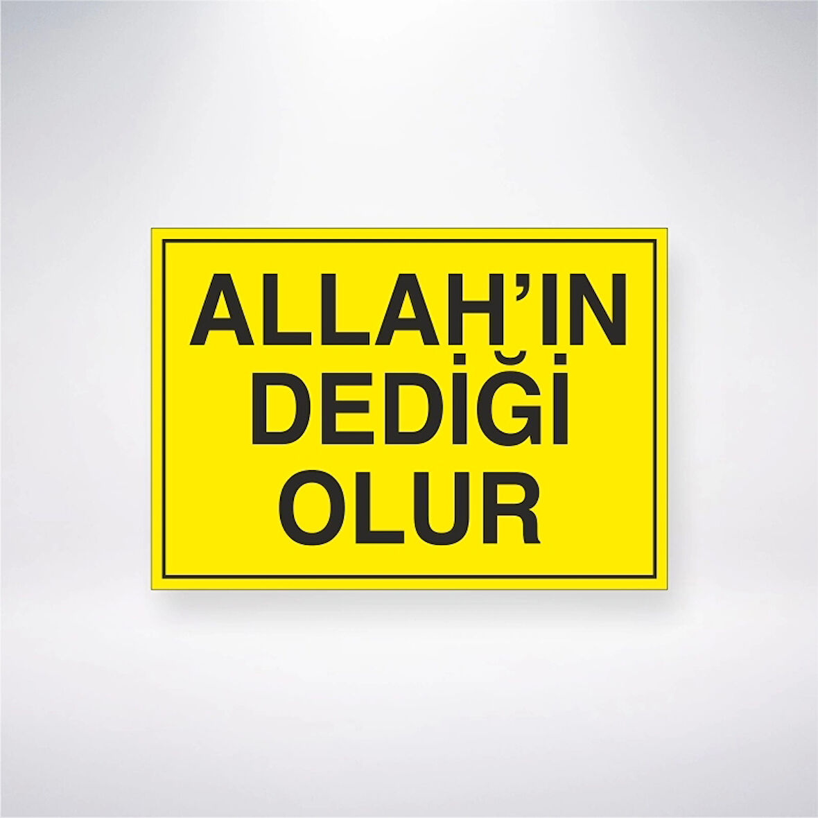 Allahın Dediği Olur Sticker 20X28 Cm