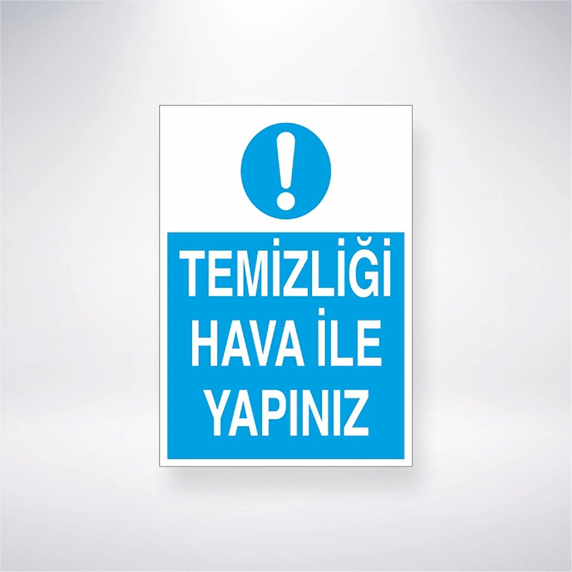 Temizliği Hava İle Yapınzı Sticker 20X28 Cm