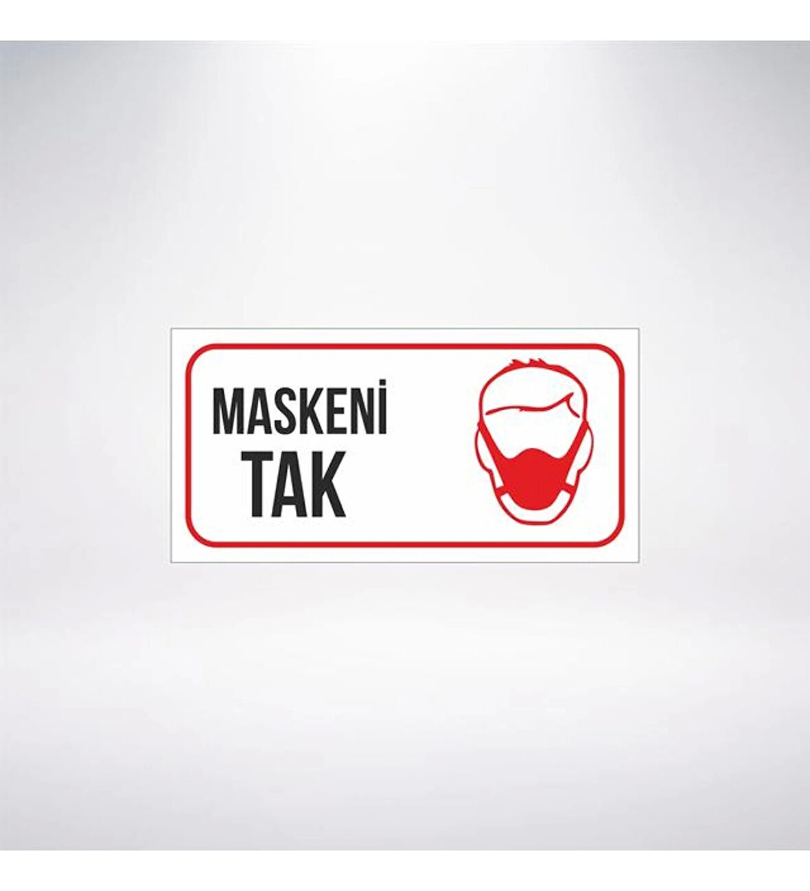 Maskeni Tak 20x10 Sticker 20X28 Cm