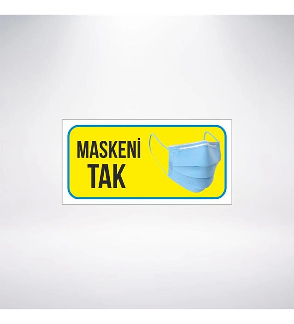 Maskeni Tak 20x10 Sticker 20X28 Cm