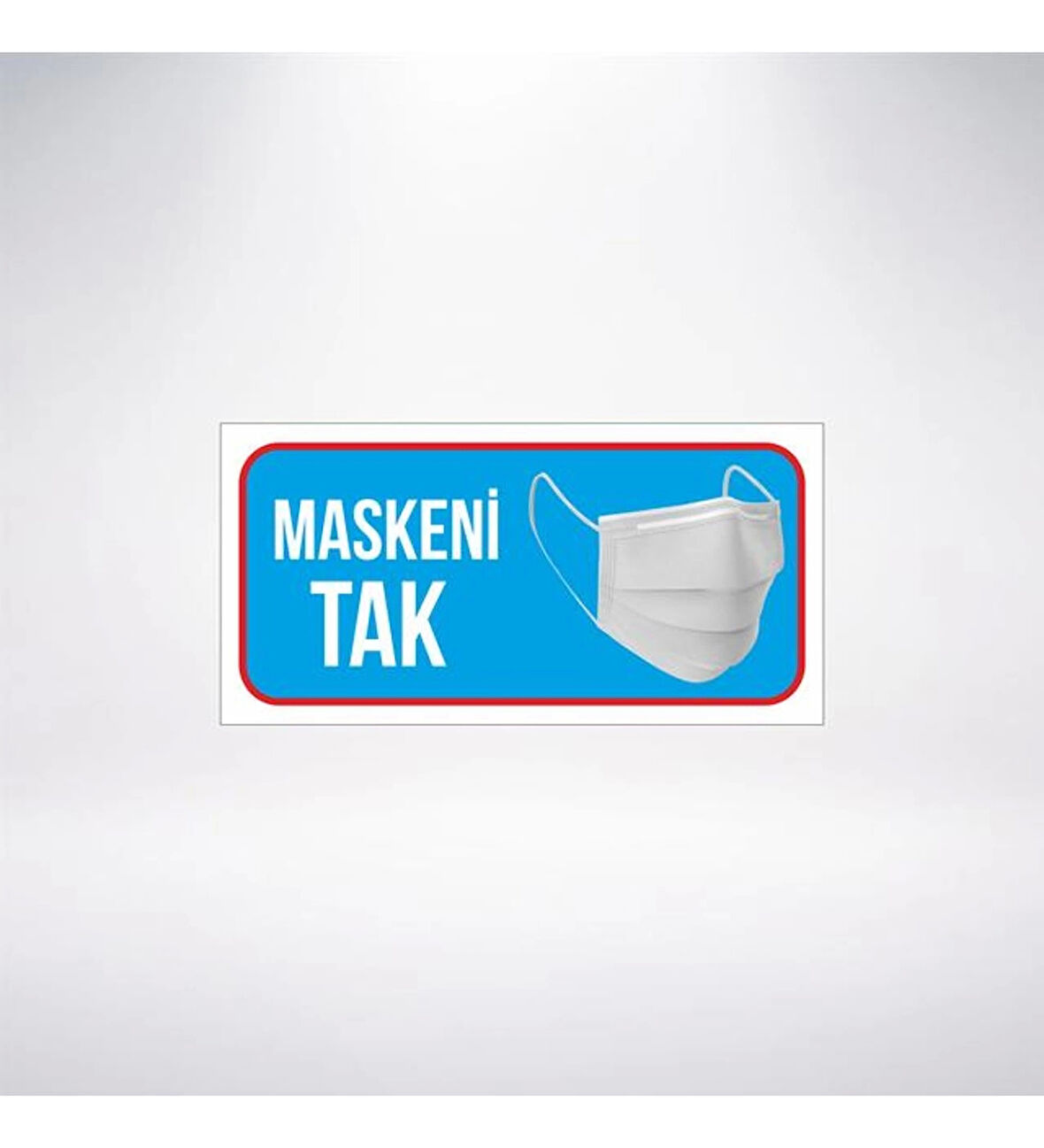 Maskeni Tak 20x10 Sticker 20X28 Cm