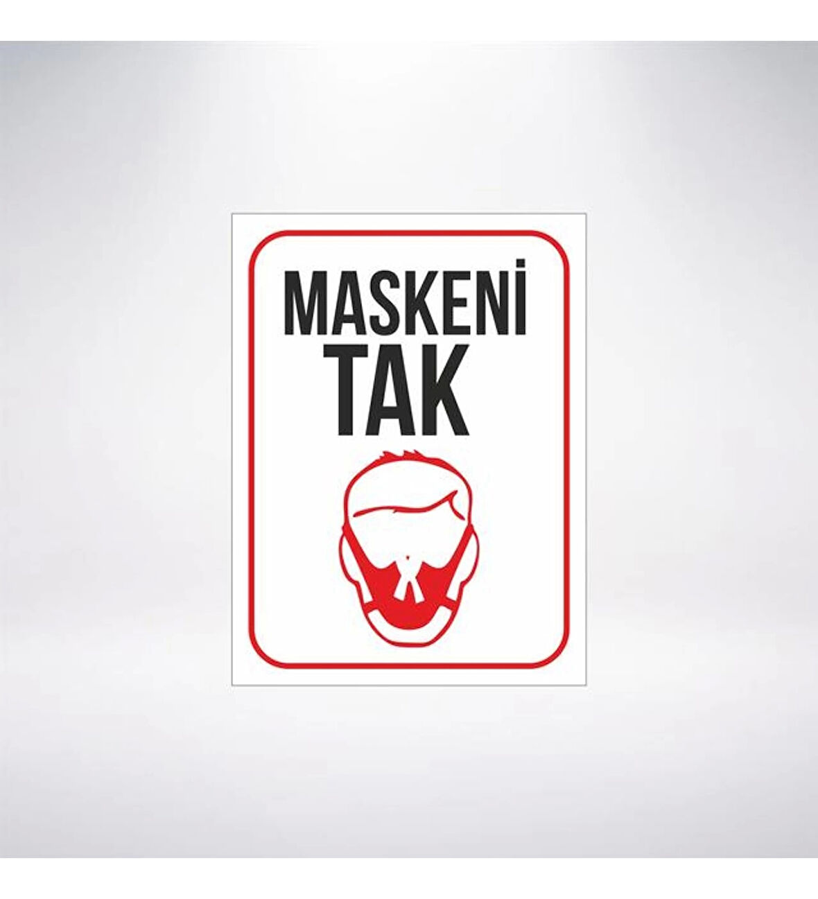 Maskeni Tak Sticker 20X28 Cm