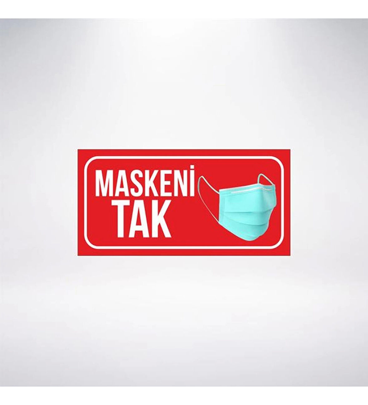 Maskeni Tak 20x10 Sticker 20X28 Cm