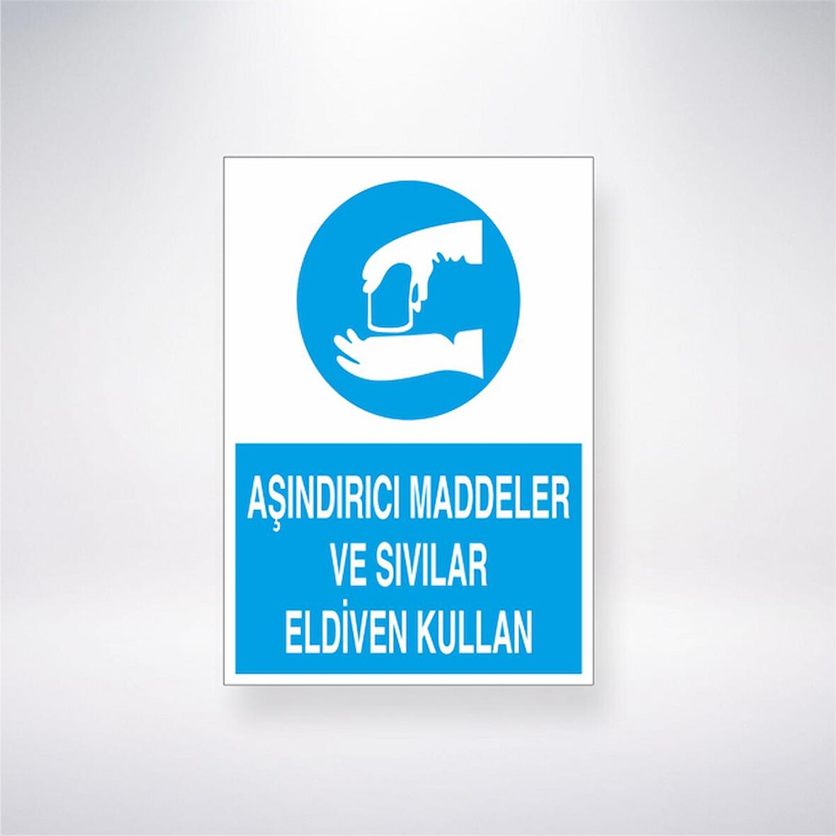 Aşındırıcı Maddeler ve Sıvılar Eldiven Kullan