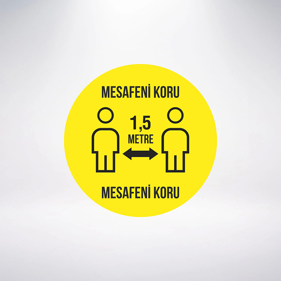 Mesafeni Koru Sticker 20X28 Cm