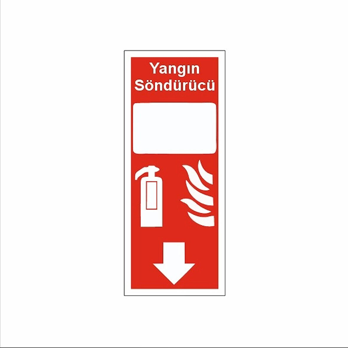 Yangın Söndürücü Sticker 20X28 Cm