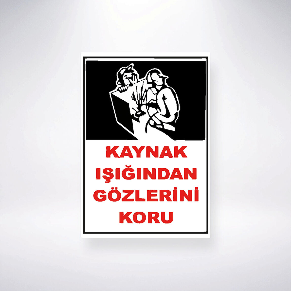 Kaynak Işığından Gözlerini Koru Sticker 20X28 Cm