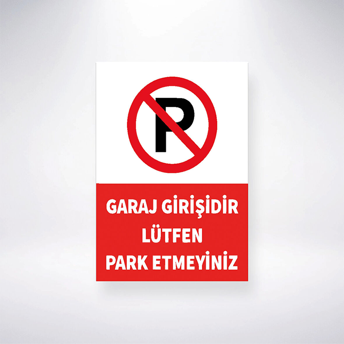 Grah Girişidir Lütfen Park Etmeyiniz Sticker 20X28 Cm