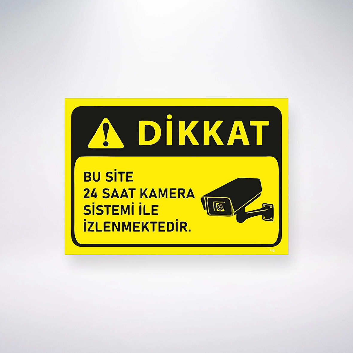 Bu Site 24 Saat Kamera ile İzlenmektedir Sticker 20X28 Cm