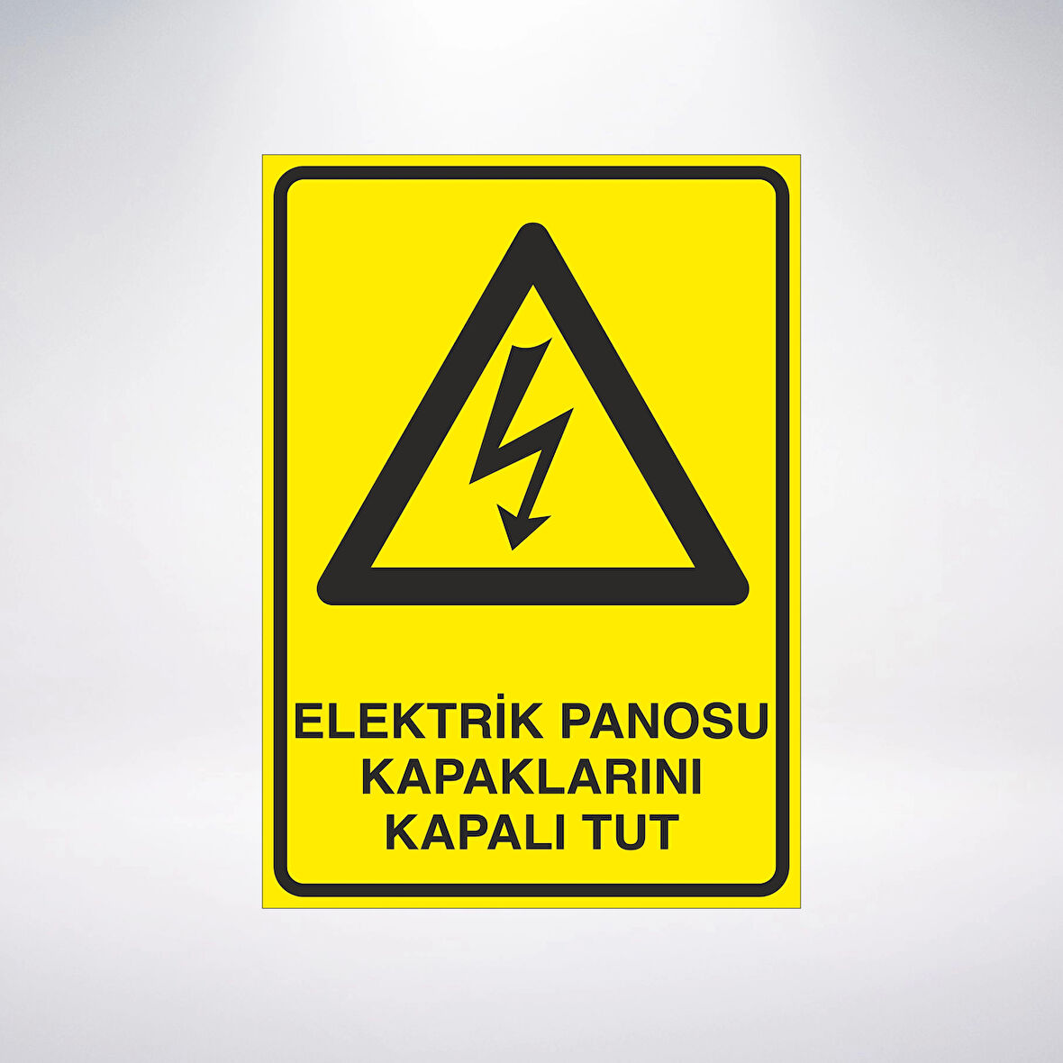 Elektrik Panosu Kapaklarını Kapalı Tut 21x29 Arkası Yapışkanlı Sticker