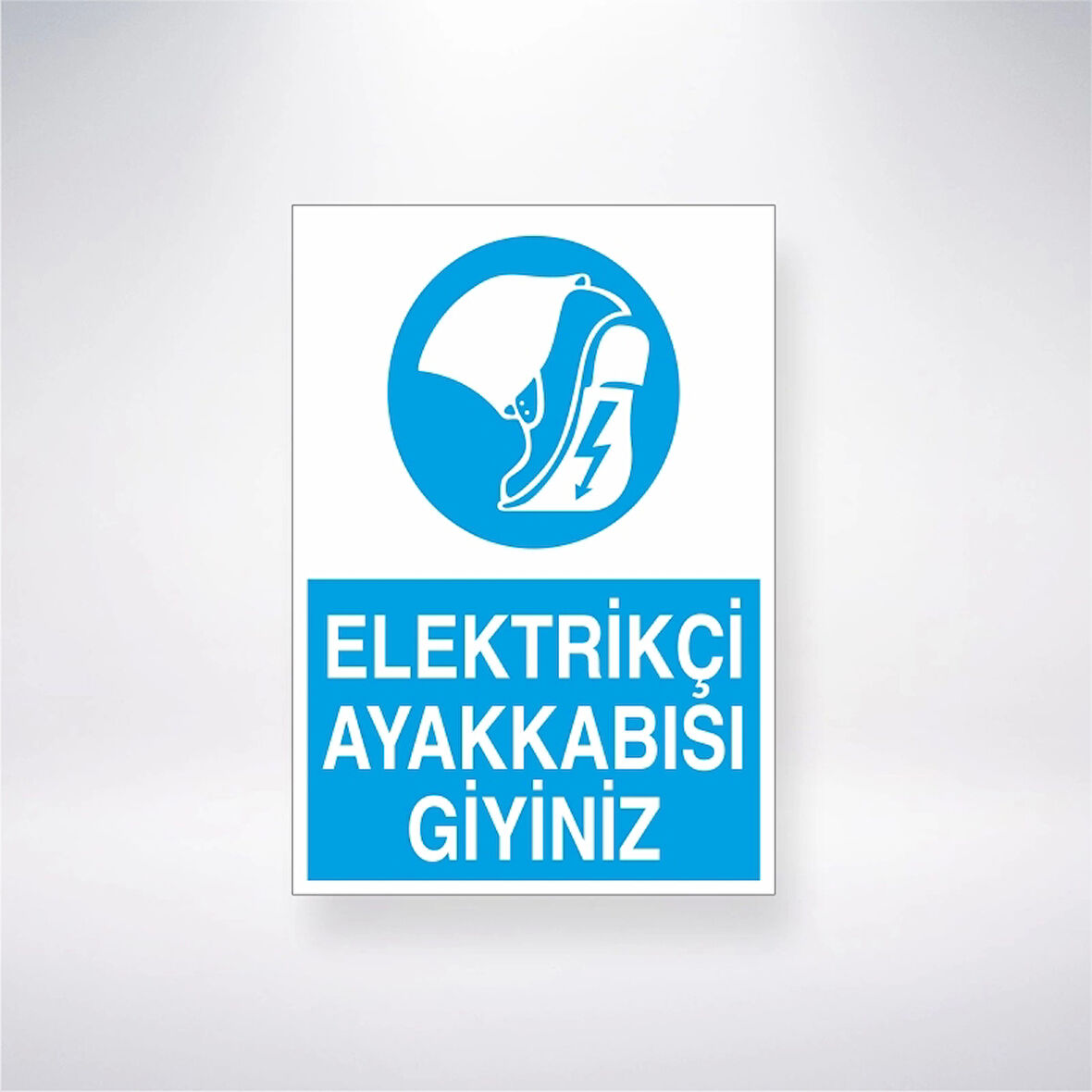 Elektirkçi Ayakkabısı Giyiniz Sticker 20X28 Cm