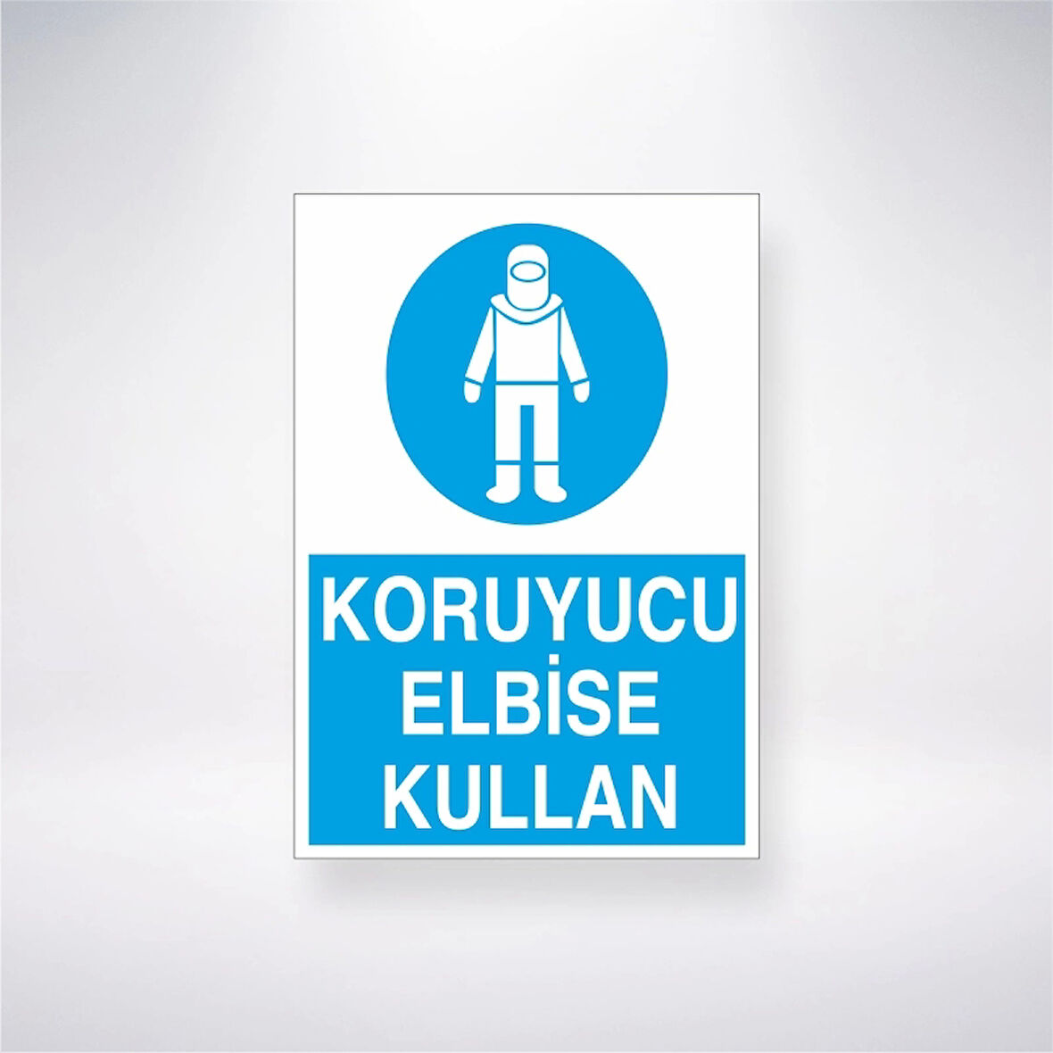 Koruyucu Elbise Kullan Sticker 20X28 Cm