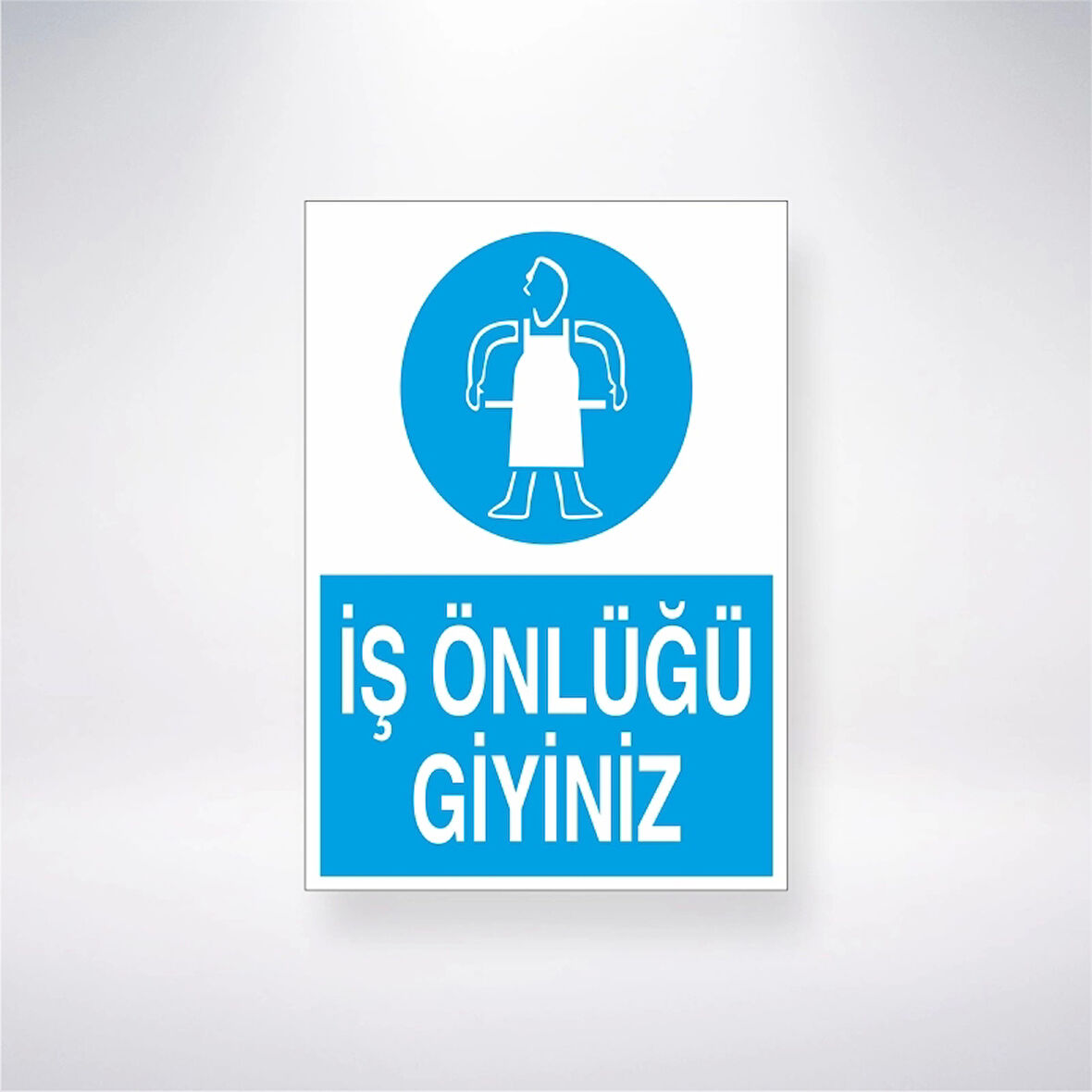 İş Önlüğü Giyiniz Sticker 20X28 Cm
