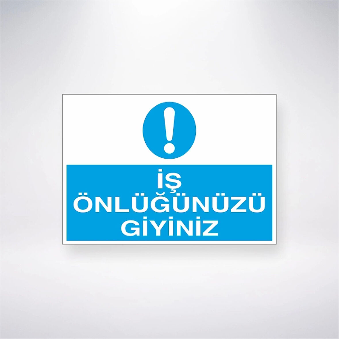 İş Önlüğünüzü Giyiniz Sticker 20X28 Cm