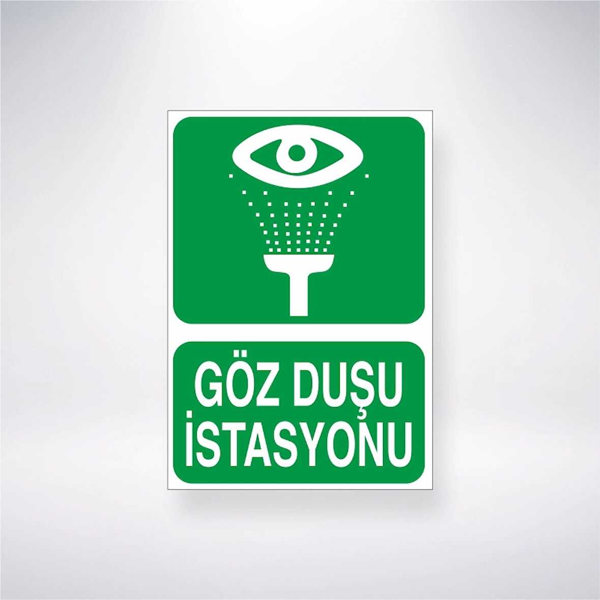 Göz Duşu İstasyonu Sticker 20X28 Cm